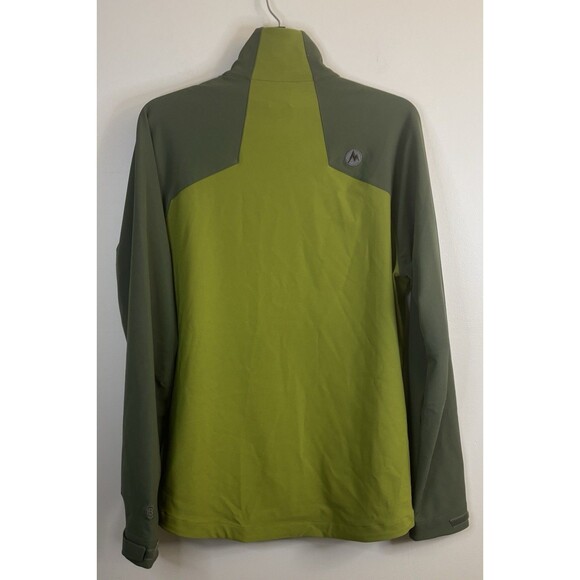 MARMOT M3 Bero Softshell Green Jacket Men Medium Full Zip Outdoor Hiking Stretch - Picture 3 of 13